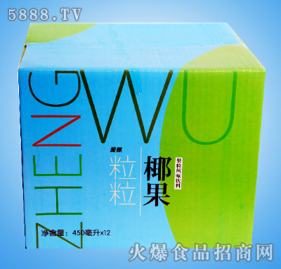 吳錚粒粒椰果果粒風(fēng)味飲料450mlx12瓶