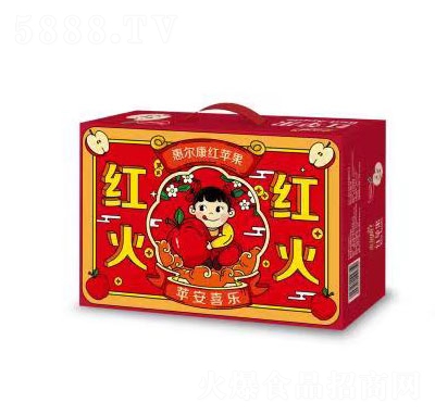 惠爾康紅蘋(píng)果果汁飲料招商代理禮盒