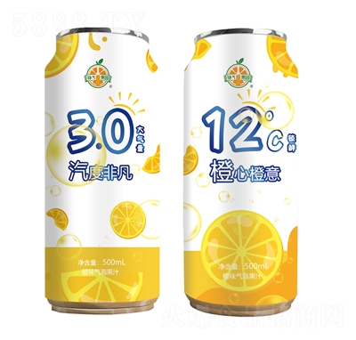 錚汽果園橙味氣泡果汁500ml