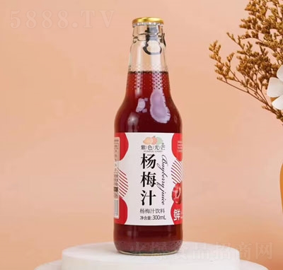��ɫ��â��÷֭���300ml����ƿ��֭